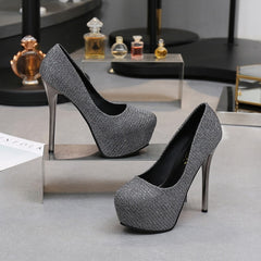Gold High Heels platform heels shoes woman pumps women shoes high heels party wedding shoes tacones mujer tacones plataforma