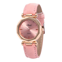 Top Brand High Quality Fashion Womens Ladies Simple Watches Geneva Faux Leather Analog Quartz Wrist Watch clock saat Gift