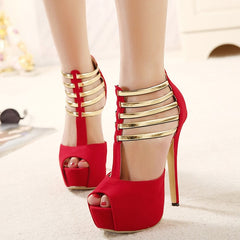 Sexy High Heels Women Shoes Platform Peep Toe Wedding Shoes Women Pumps Black Red Shoes Woman High Heel Shoes 2020 tacones mujer