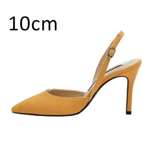 Women Pumps Sexy Summer Shoes High Heels Brand Woman Party Shoes Slingback Pointed Toe Buckle Strap Female Dress Shoes Plus Size