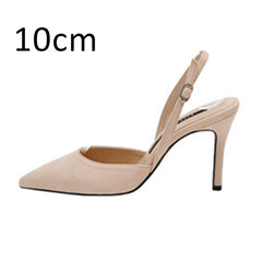 Women Pumps Sexy Summer Shoes High Heels Brand Woman Party Shoes Slingback Pointed Toe Buckle Strap Female Dress Shoes Plus Size