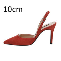 Women Pumps Sexy Summer Shoes High Heels Brand Woman Party Shoes Slingback Pointed Toe Buckle Strap Female Dress Shoes Plus Size