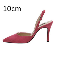 Women Pumps Sexy Summer Shoes High Heels Brand Woman Party Shoes Slingback Pointed Toe Buckle Strap Female Dress Shoes Plus Size