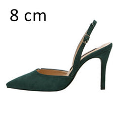 Women Pumps Sexy Summer Shoes High Heels Brand Woman Party Shoes Slingback Pointed Toe Buckle Strap Female Dress Shoes Plus Size